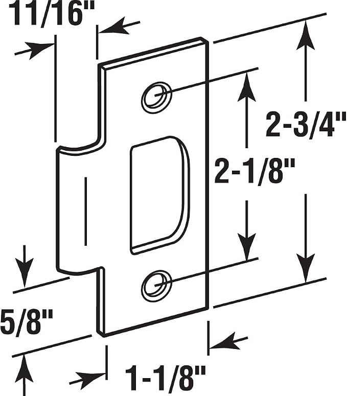 Prime-Line E 2795 Tee Strike Schlage - Image 2