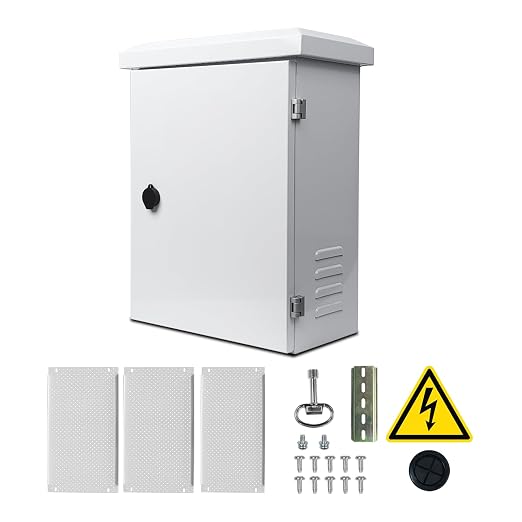 Metal Nema Enclosure with Fan Vented, Mount Track Electrical Box 16X20X10 | by SWPEC