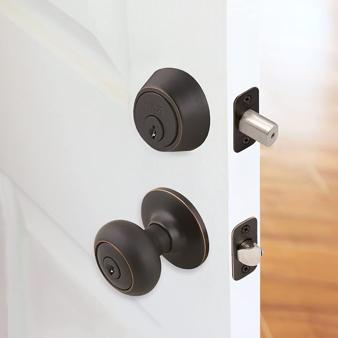 Design House Pro Series Entry Door Latch, Oil Rubbed Bronze | 2-Way Adjustable - Image 4