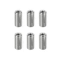 6Pcs Thread Adapter Sleeve Reducing Nut, M12 M to M10 F, 20mm Length | M12 x by HIPICCO
