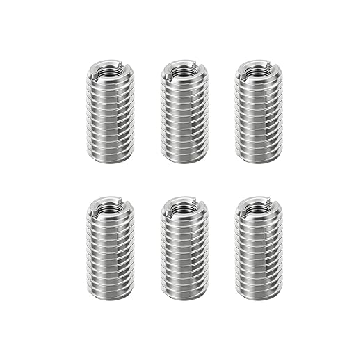 6Pcs Thread Adapter Sleeve Reducing Nut, M16 M to M10 F, 20mm Length | M16 x 2 by HIPICCO