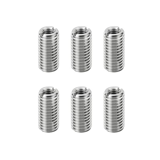 6Pcs Thread Adapter Sleeve Reducing Nut, M12 M to M8 F, 24mm Length | M12 x by HIPICCO