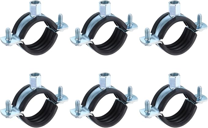 uxcell 6 Pcs Split Ring Pipe Hanger, 40mm/1.6inch Adjustable Pipe Bracket Clamp by uxcell