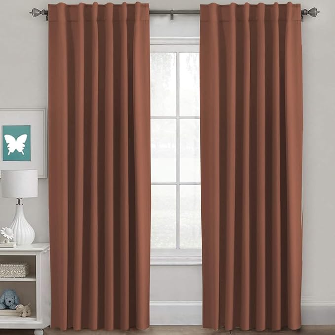 H.VERSAILTEX Blackout Curtains Thermal Insulated Window Treatment Panels Room by HVERSAILTEX