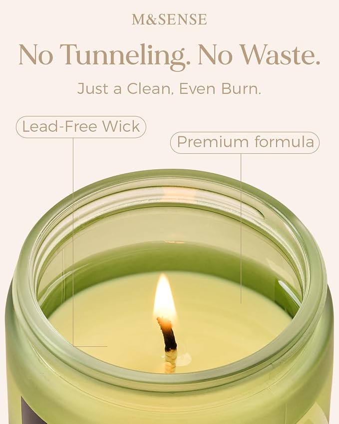 M&SENSE Lemon Vanilla Scented Candles - Image 5