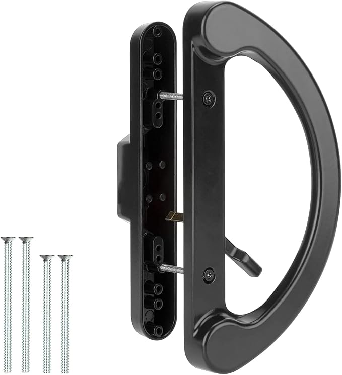 HILLMASTER Patio Sliding Glass Door Handle Replacement Set, Mortise Style by HILLMASTER