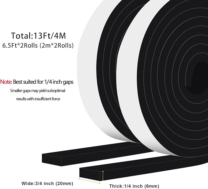 Weather Strips for Doors, Strong Adhesive, Blocks Drafts | Strong Adhesive - Image 5
