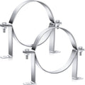 2 Pcs 6 Inch B Vent Wall Straps, Round Pipe Split Ring Hangers | Galvanized by Dunzy