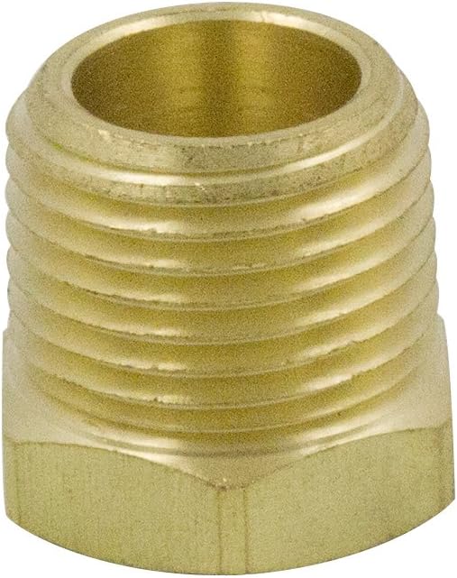 Brass Bushing 1/2" NPT Male x 1/8" NPT Female Reducer Adapter Forged Pipe - Image 6