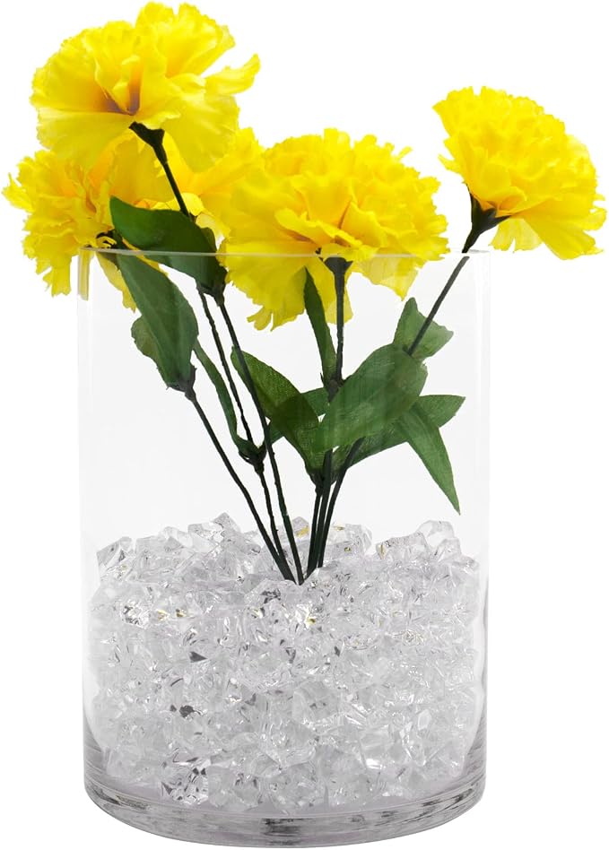 CYS EXCEL Cylinder Clear Glass Vase | Multiple Size Choices Glass Flower Vase - Image 8