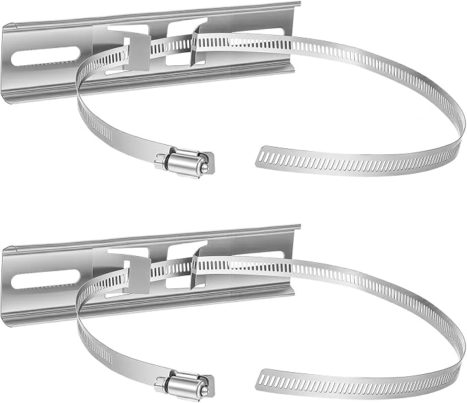 2Set Pole Mounting Kits, Stainless Steel Pole Clamp Mount Brackets by Unknown