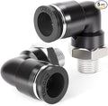 TAILONZ 1/2" x 1/4" NPT Push to Connect Elbow Fitting 5pcs | Copper&Plastic by TAILONZPNEUMATIC