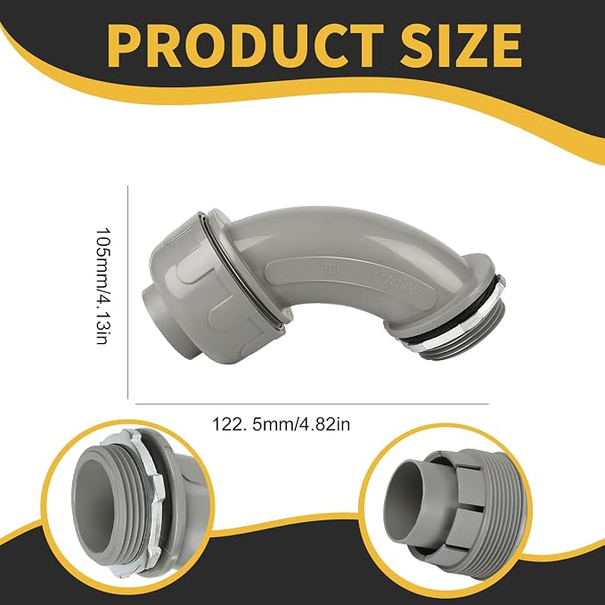 Conduit Connectors, 1-1/4 Inch, Non-Metallic, - Image 2