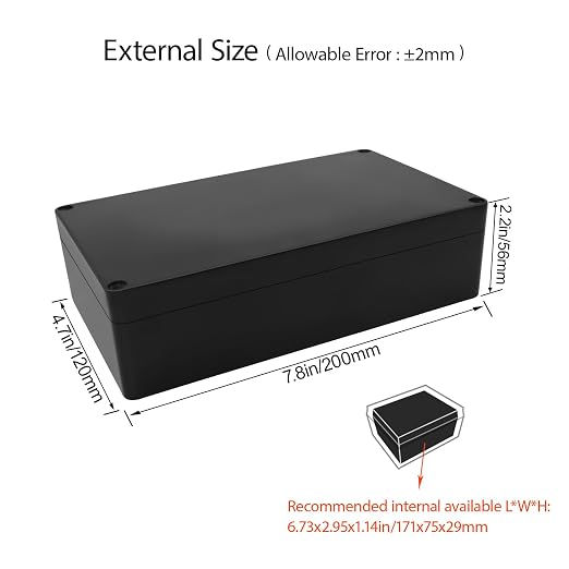 Project Box ABS Plastic Junction Box IP65 Waterproof Hobby Box Electrical Boxes - Image 2