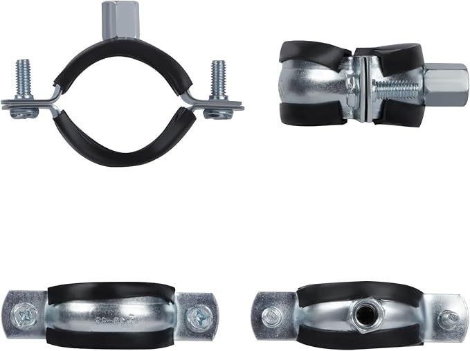 6 PCS Split Ring Pipe Hanger, Heavy Duty Adjustable Pipe Bracket Clamp - Image 4