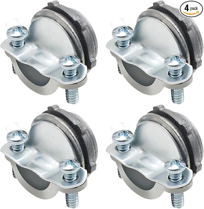 MAKERELE 4-Pack 3/4 Inch Clamp Type Cable Connectors by MAKERELE