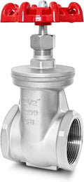2-1/2" NPT Gate Valve, Heavy Duty Stainless Steel Female Thread DN65 | Manual by SYWUWV