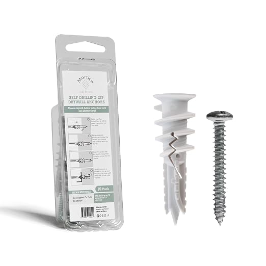 Reinforced Nylon 66 Drywall Repair Anchors - 90lb by MorticeandTenon