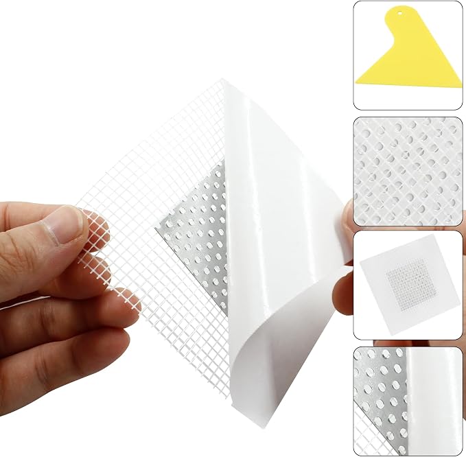 12 PCS, 2 inch Drywall Repair Patch Kit | Self Adhesive, Metal Sheetrock - Image 5