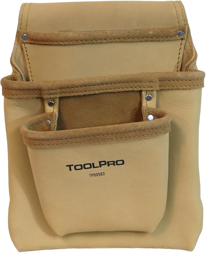 ToolPro Nail Pouch for Drywall Equipment, Pliers – for Construction, and DIY by ToolPro