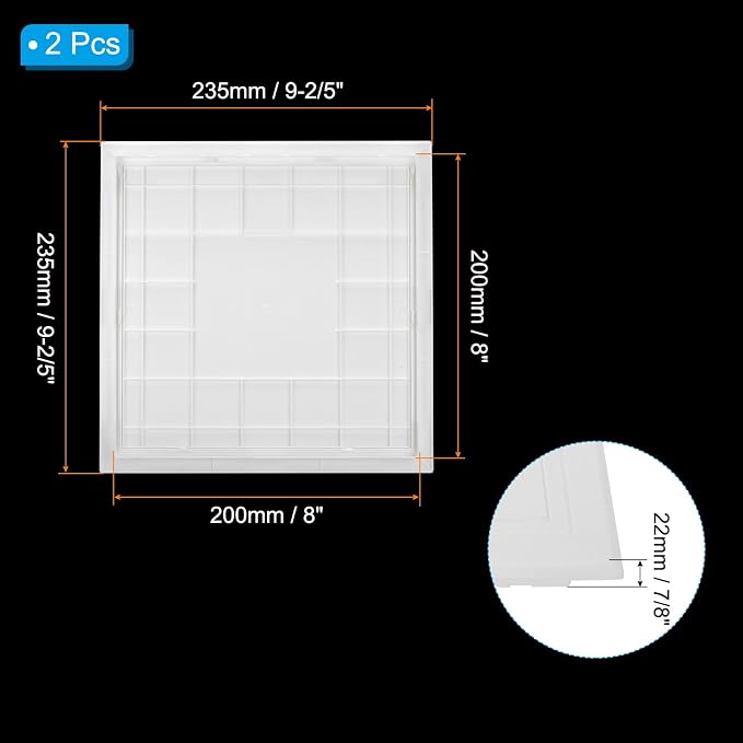 PATIKIL 8x8 inch Removable Hinged Access Panel - Image 2