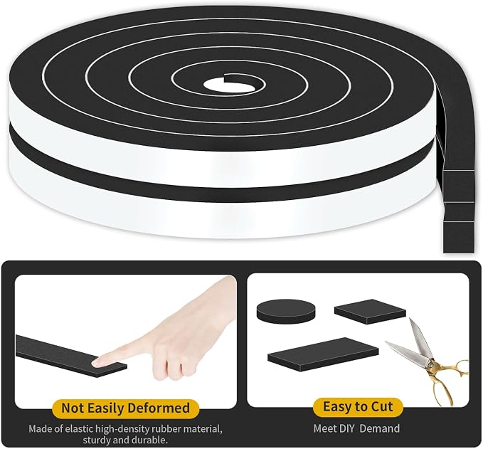 Door Weather Stripping, for Door and Window, 3/4 in x 3/4 in x 13Ft | Door Seal - Image 6