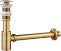 1-1/4" Solid Brass Bottle Trap Pop-Up Sink Kit Antique No Overflow by MENATT
