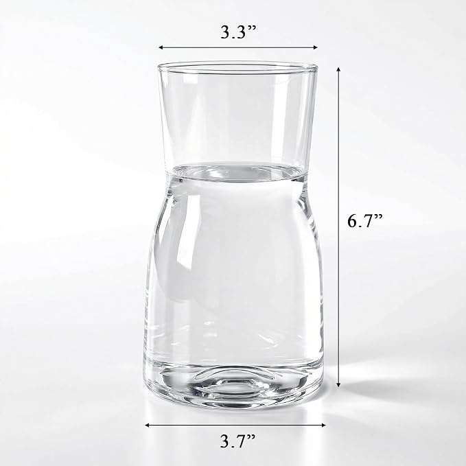 Elsjoy 4 Pack 7 Inch Clear Glass Vases - Image 2