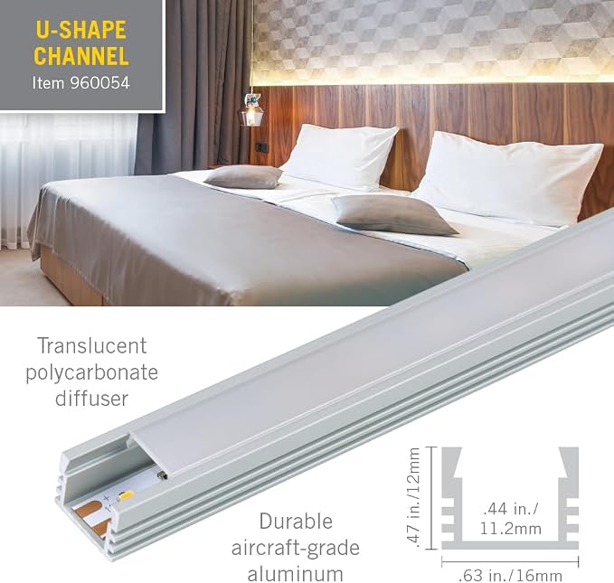 Armacost Lighting LED Tape Light Mounting Channel, Deep Surface Mount - Image 3