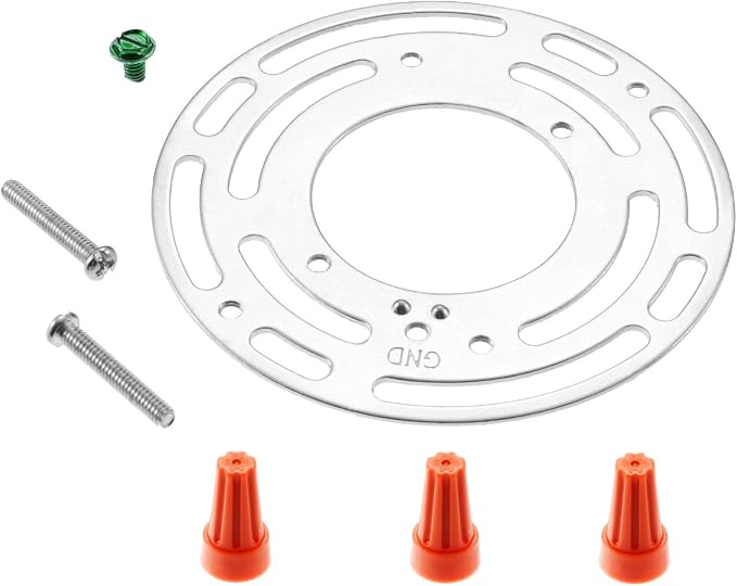 Pelopy 5 Pack Universal Light Fixture Mounting Bracket 4 Inch Diameter Steel - Image 6