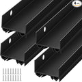 Lineshading 4 Sets Door Sweep Plastic PVC 1 3/4" x 36" Slide on Bottom Exterior by Lineshading