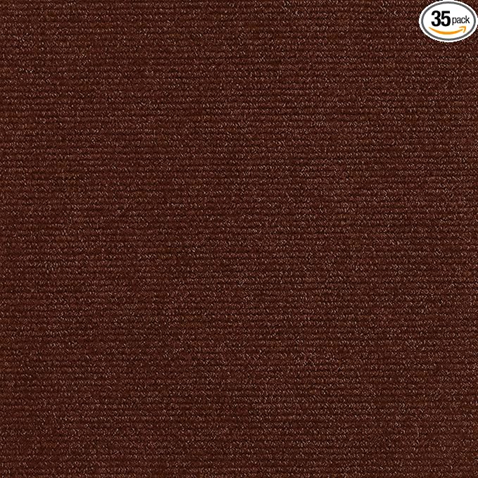 35pc 12" x 12" Self-Adhesive Carpet Tiles, Economical Temporary Flooring by Cvrtne