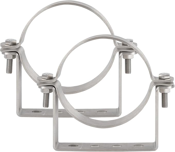 304 Stainless Steel 4-1/4 Inch Rigid Split Ring Hanger, B Vent Wall Strap by DIANGUOLUZHE