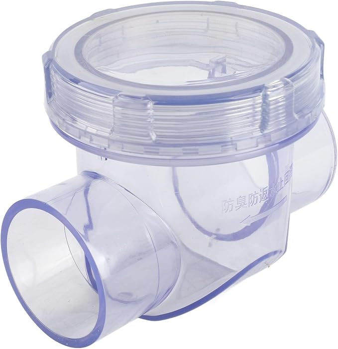 Check Valve Strong PVC Backflow Prevention One Way Toilet Non Return Valve - Image 4