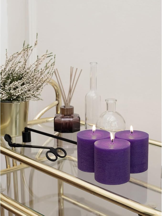 3x3 Pillar Candles Set of 3 - Image 6