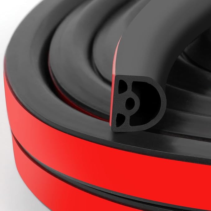 Benory D-Shaped Silicone Weather Stripping by Benory