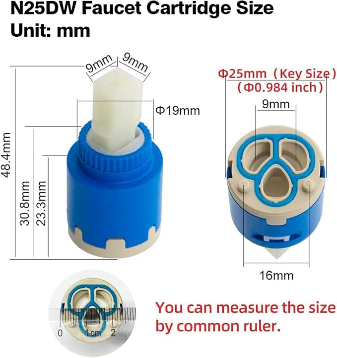 N25DW Faucet Cartridge, Replacement parts - Image 4