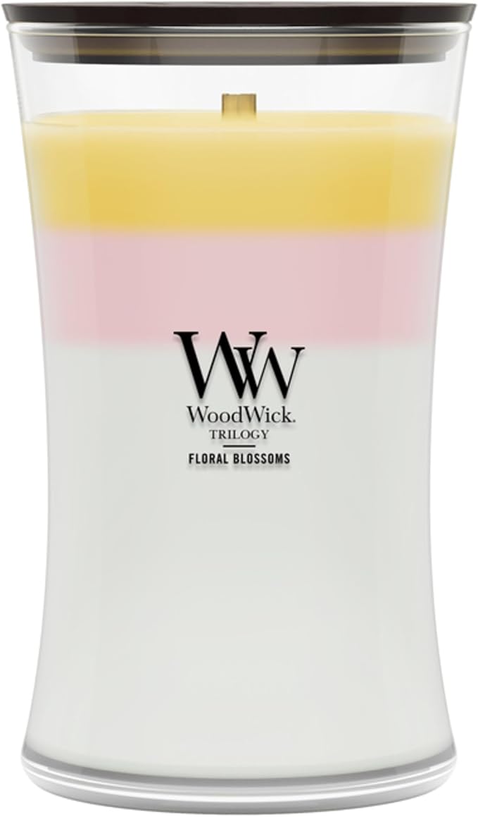 Woodwick Floral Blossoms Large Hourglass Trilogy Candle by Unknown
