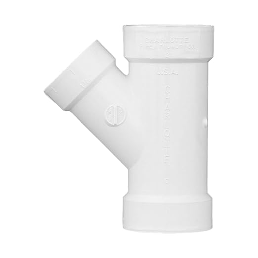CHARLOTTE PIPE 2 x 2 x 1 1/2 DWV WYE REDUCING DWV - Image 5