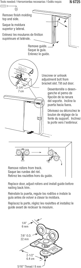 Prime-Line N 6725 Pocket Door Top Roller Assembly - Image 3