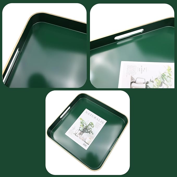 Green Square Decorative Tray - Image 4
