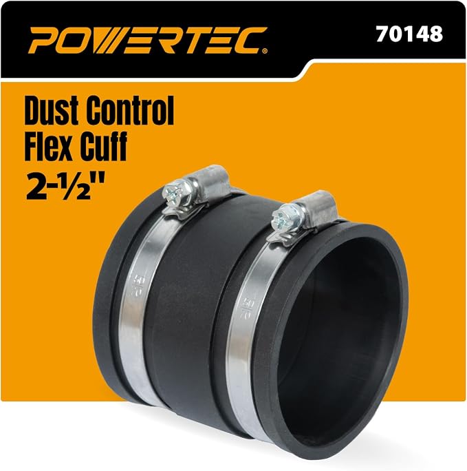 POWERTEC 70148 Dust Control Flex Cuff by POWERTEC