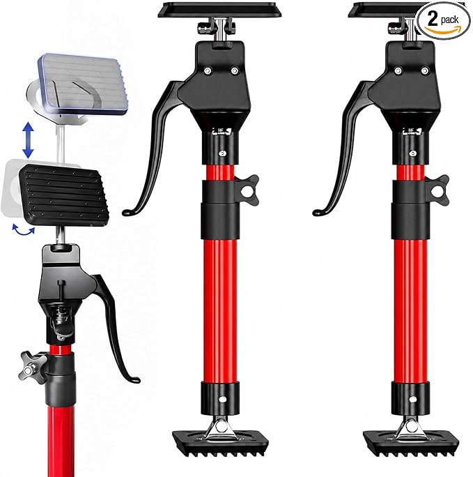 Cabinet Jacks for Installing Cabinets, 15.8" to 23.6" Adjustable Support Pole by LIIAMOAR