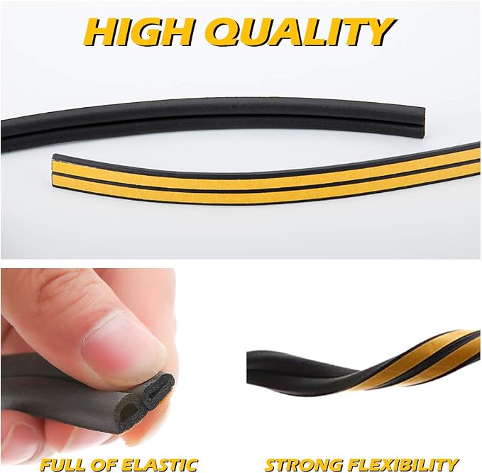 CloudBuyer Door Weather Stripping, Soundproof Insulation Seal Strip - Image 5
