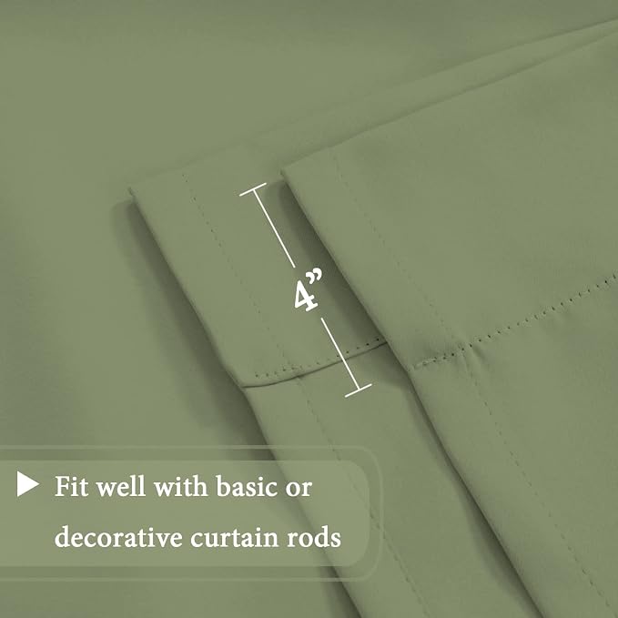 H.VERSAILTEX Solid Blackout Curtain Energy Efficient Rod Pocket Panel - Image 7
