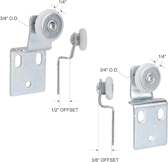 4Pair Sliding Closet Door Roller Kit - Image 4
