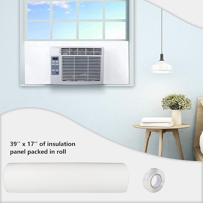 BJADE'S Window Air Conditioner Side Insulated Foam Panel, One-piece Full - Image 7