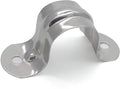 1/2inch Rigid Support Pipe Strap, 2 Hole U-Tube Strap Clamp, Stainless Steel by Unknown