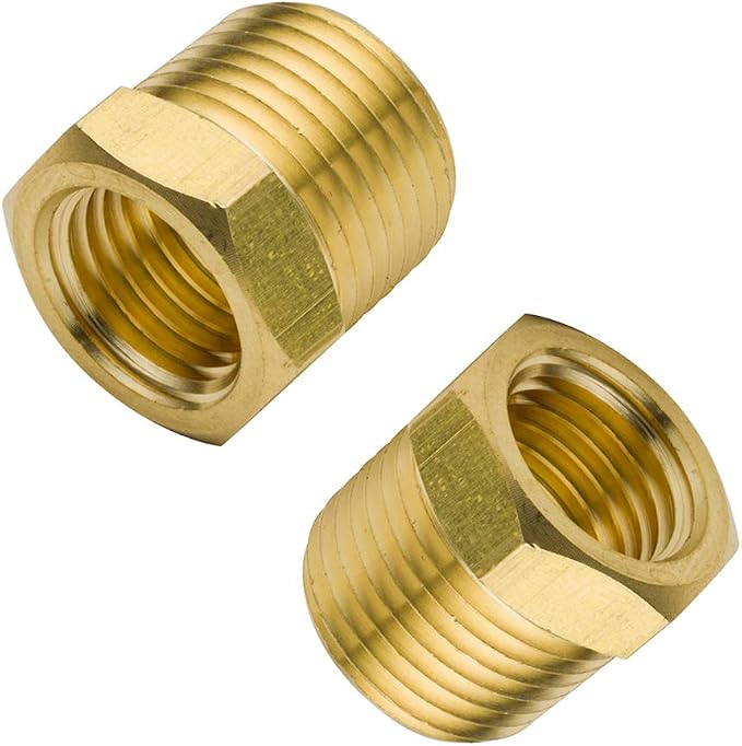 Brass Pipe Fitting Hex Bushing 1" NPT Male to 3/4" NPT Female Adapter 1200psi by Legines