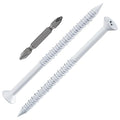 WenSilon 3/16" x3-3/4 White Concrete Screw Anchor White Flat Head by Wensilon